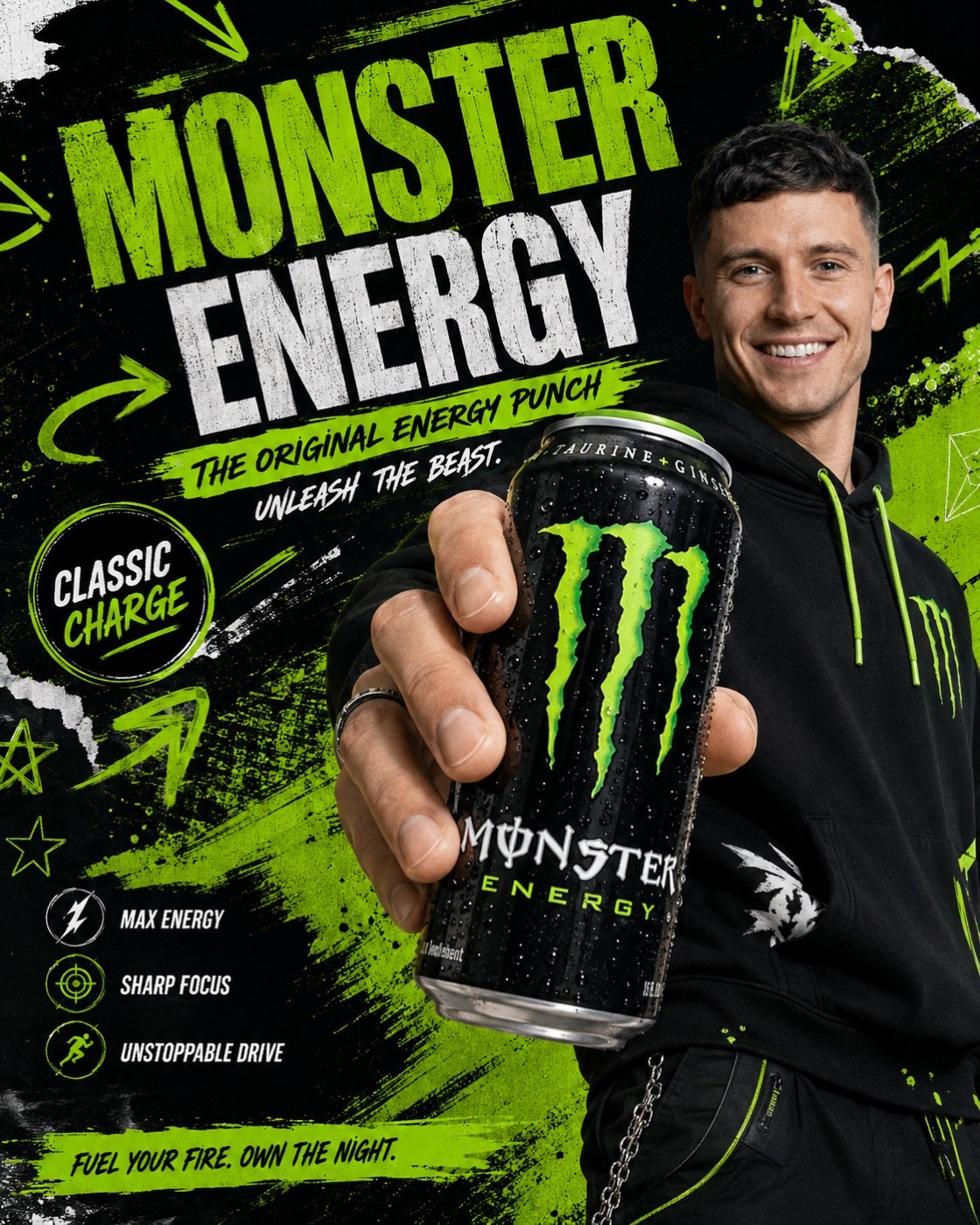 Monster Energy Classic poster — AI generated product campaign still